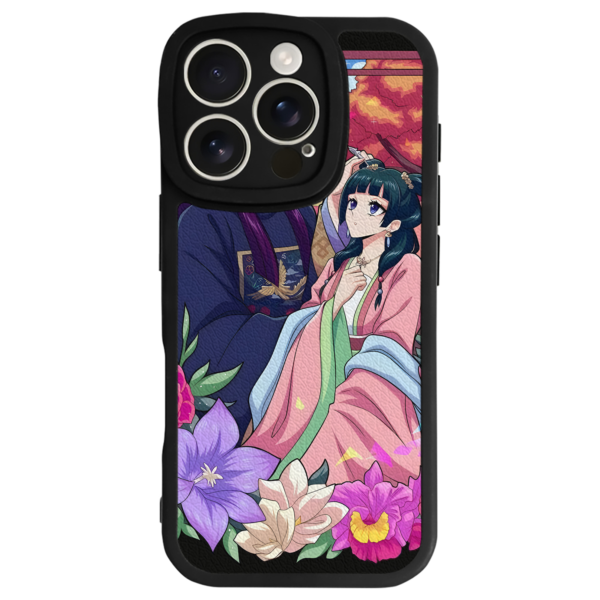（画像用） 薬屋のひとりごと The Apothecary Diaries 【iPhone 16シリーズ対応】シリコンスマホケース（レザー調） 材質：シリコン